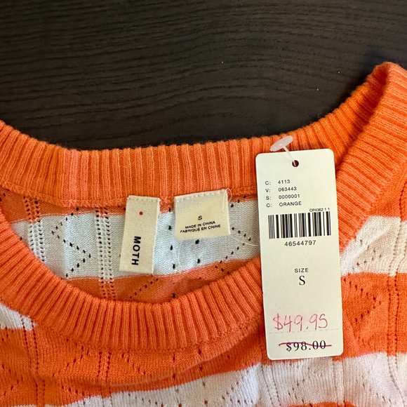 Anthropologie striped sweater shirt (size S) - Picture 3 of 3